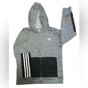 Adidas Track Suit Full Zip Sweatshirt Boys Size 8 Athletic & Stylish Hoodie